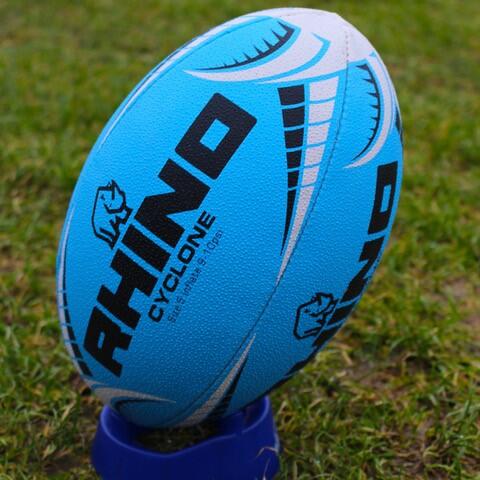 Cyclone XV Rugby Training Ball Blue 5 2/4