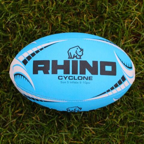 Cyclone XV Rugby Training Ball Blue 5 4/4