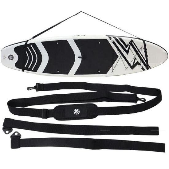 Erwachsene Stand Up Paddling Gewehr-Trageriemen leicht - Enero, schwarz