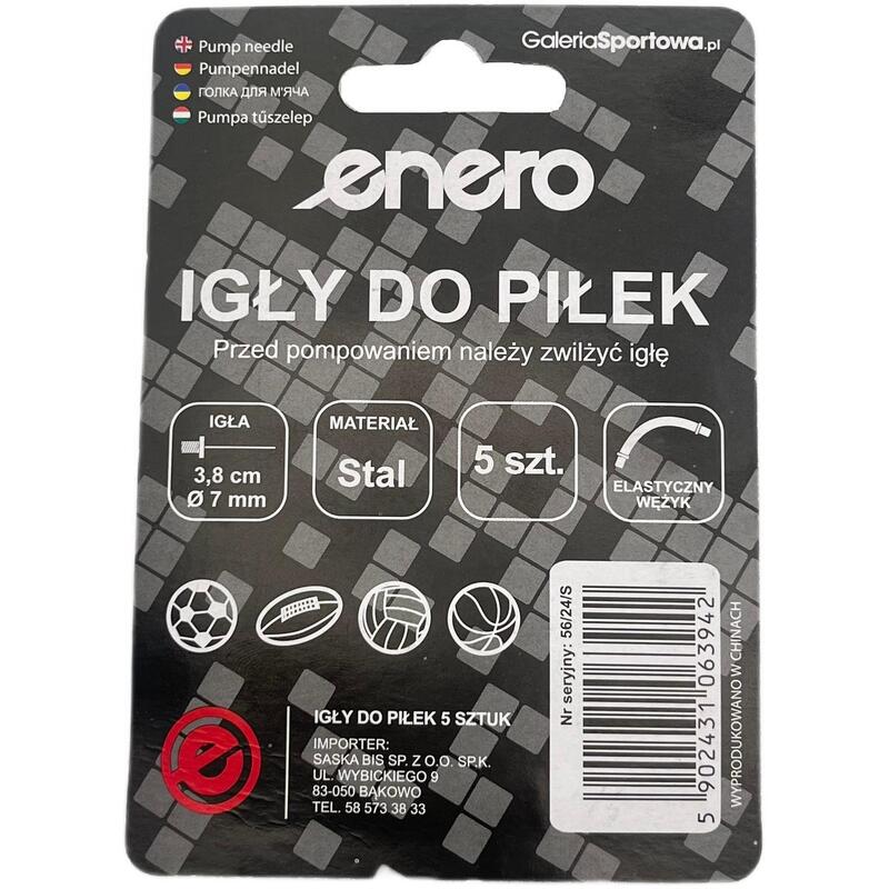 Zestaw 5szt igieł Enero do piłki z wężykiem