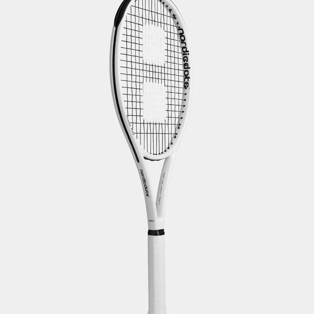 Tennis Racket Model 100 - White Gloss