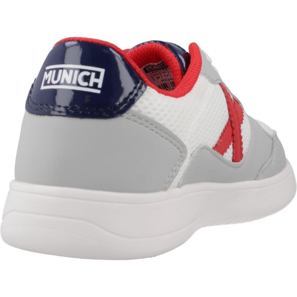 Baskets Munich Modèle Legit Kid 04 Couleur Gris 3/5