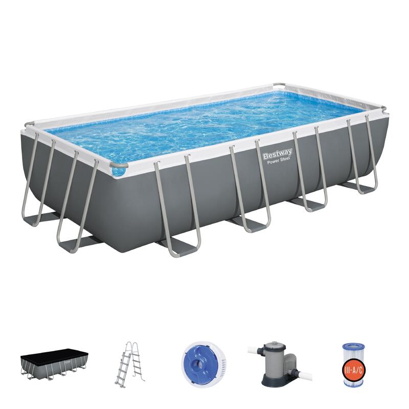 Basen ogrodowy stelażowy 549x274x122cm Bestway zestaw