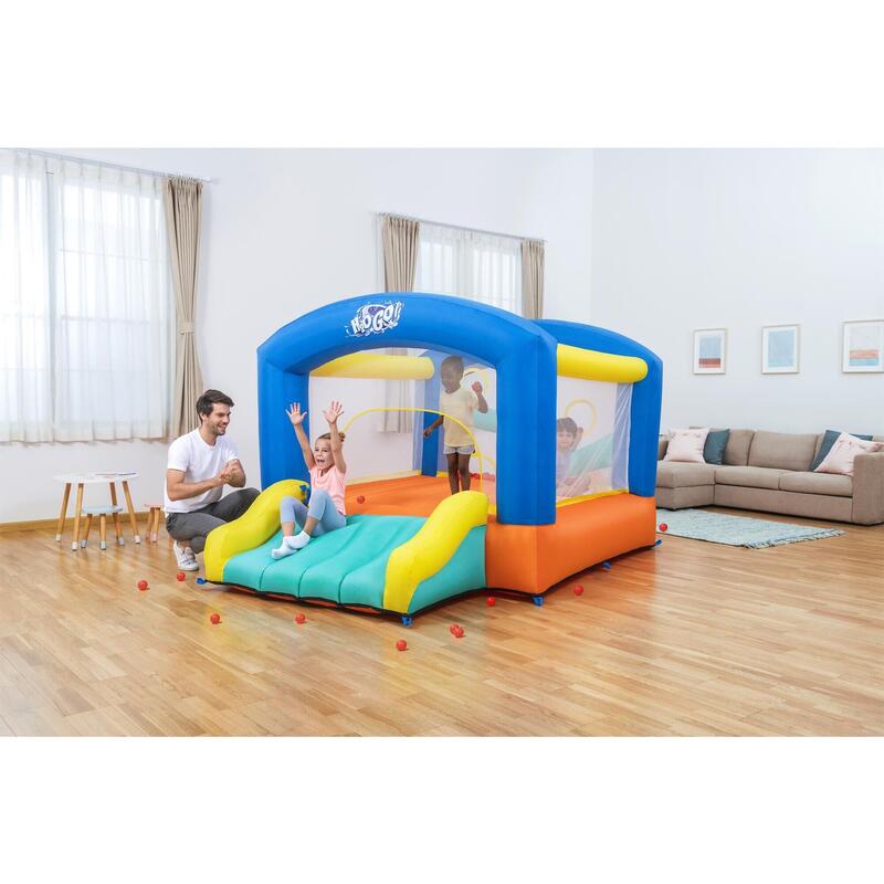 Trampoline gonflable à air constant leap & play, 289 x 213 x 173 cm