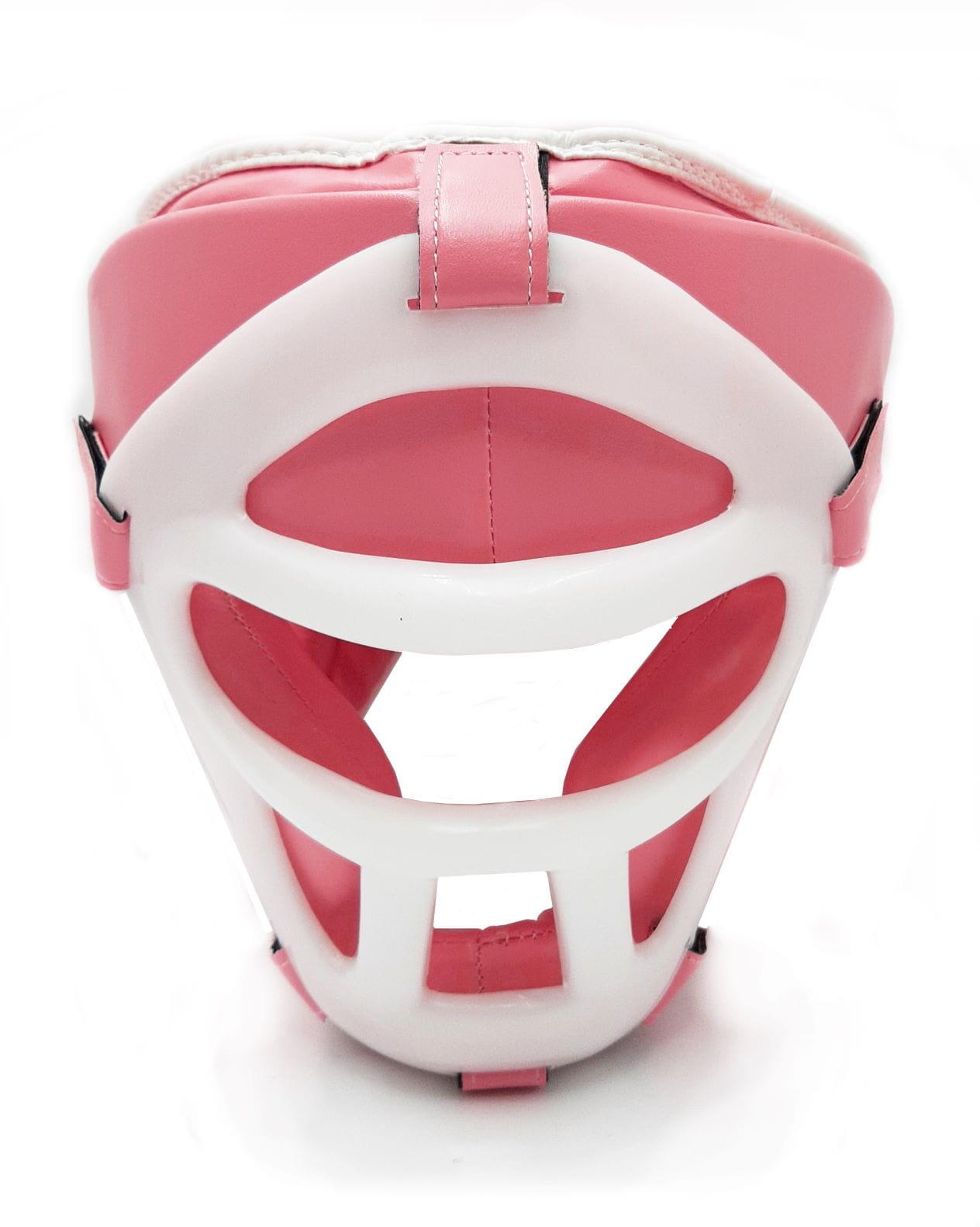 Kask bokserski Evolution Professional Equipment z maską Pink 2/4