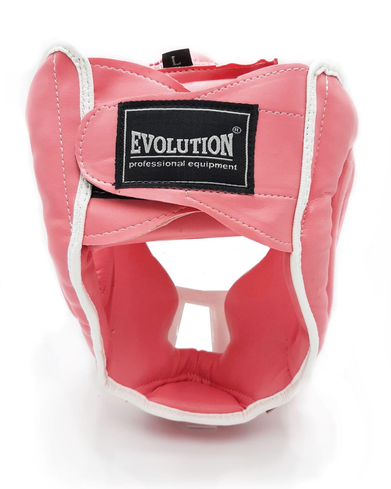 Kask bokserski Evolution Professional Equipment z maską Pink 3/4
