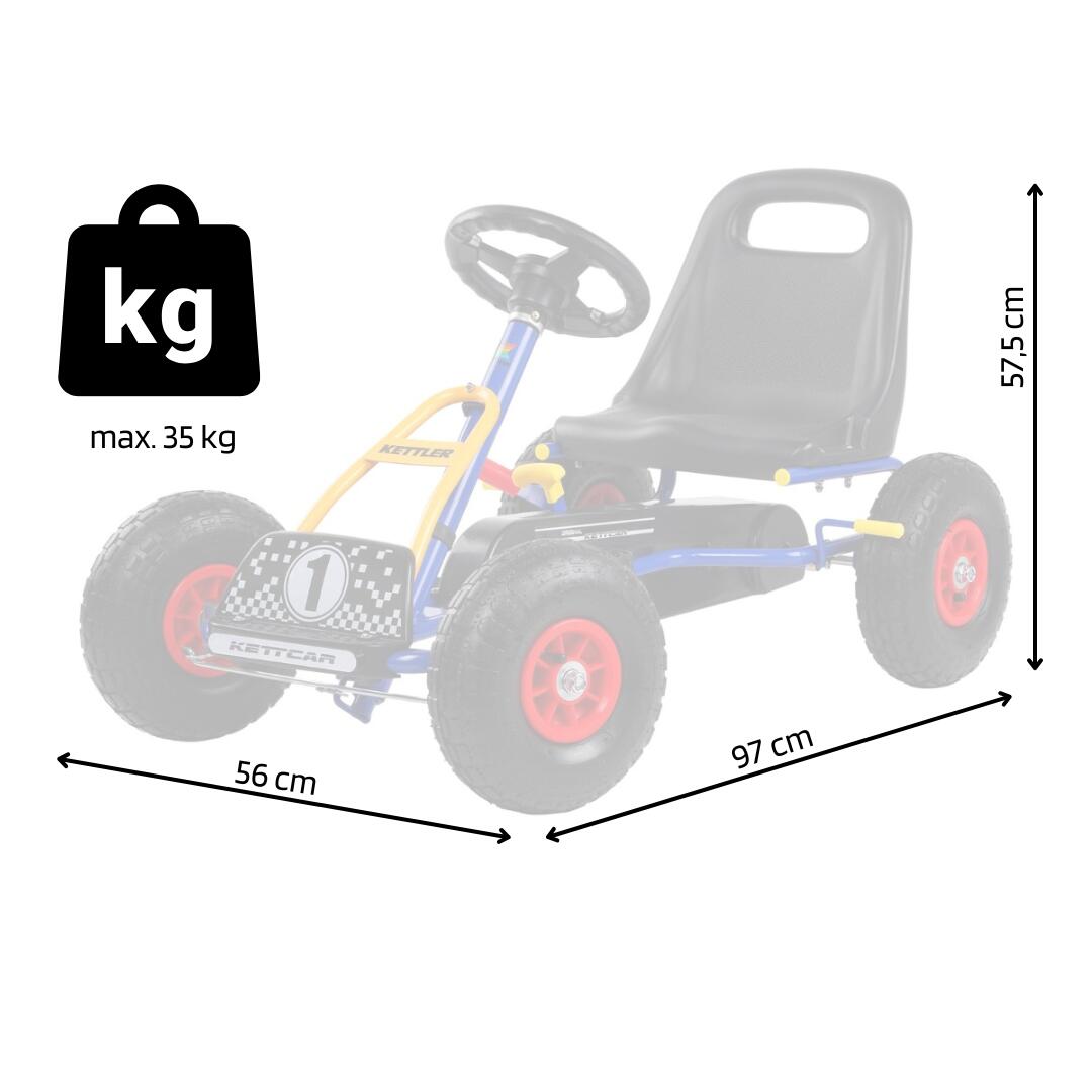 KETTLER KETTCAR RETRO bleu 5/7
