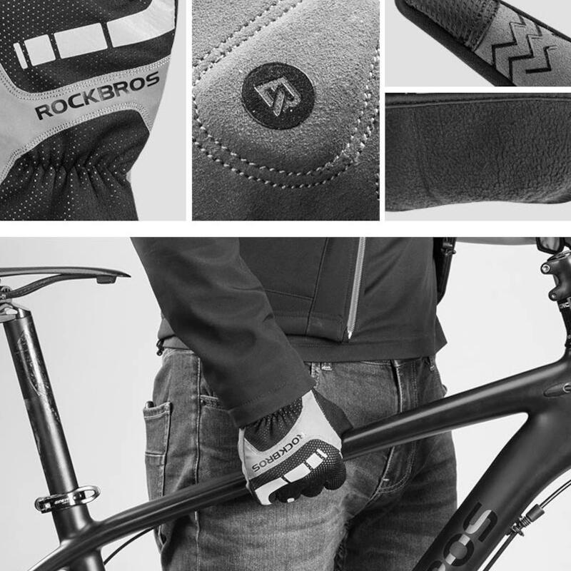 Rękawiczki rowerowe długie dla dorosłych Rockbros S173BGR 6/7