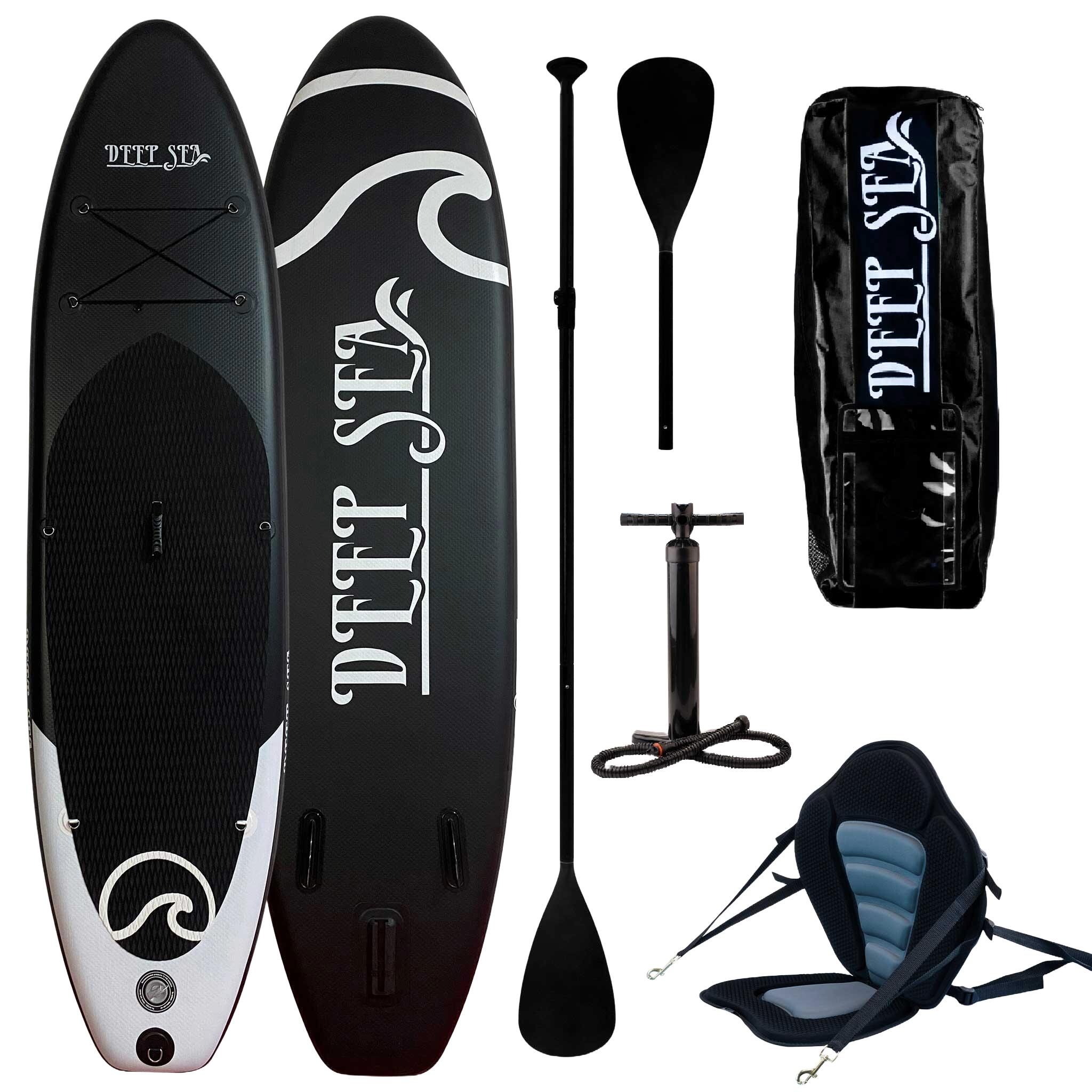 DEEP SEA Deep Sea SUP Board Set Pro (300cm), zwart
