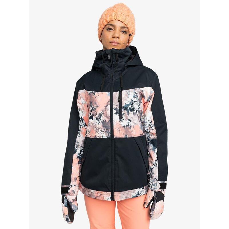 bunda ROXY Presence Parka PEACH PINK DREAMY PICTURE