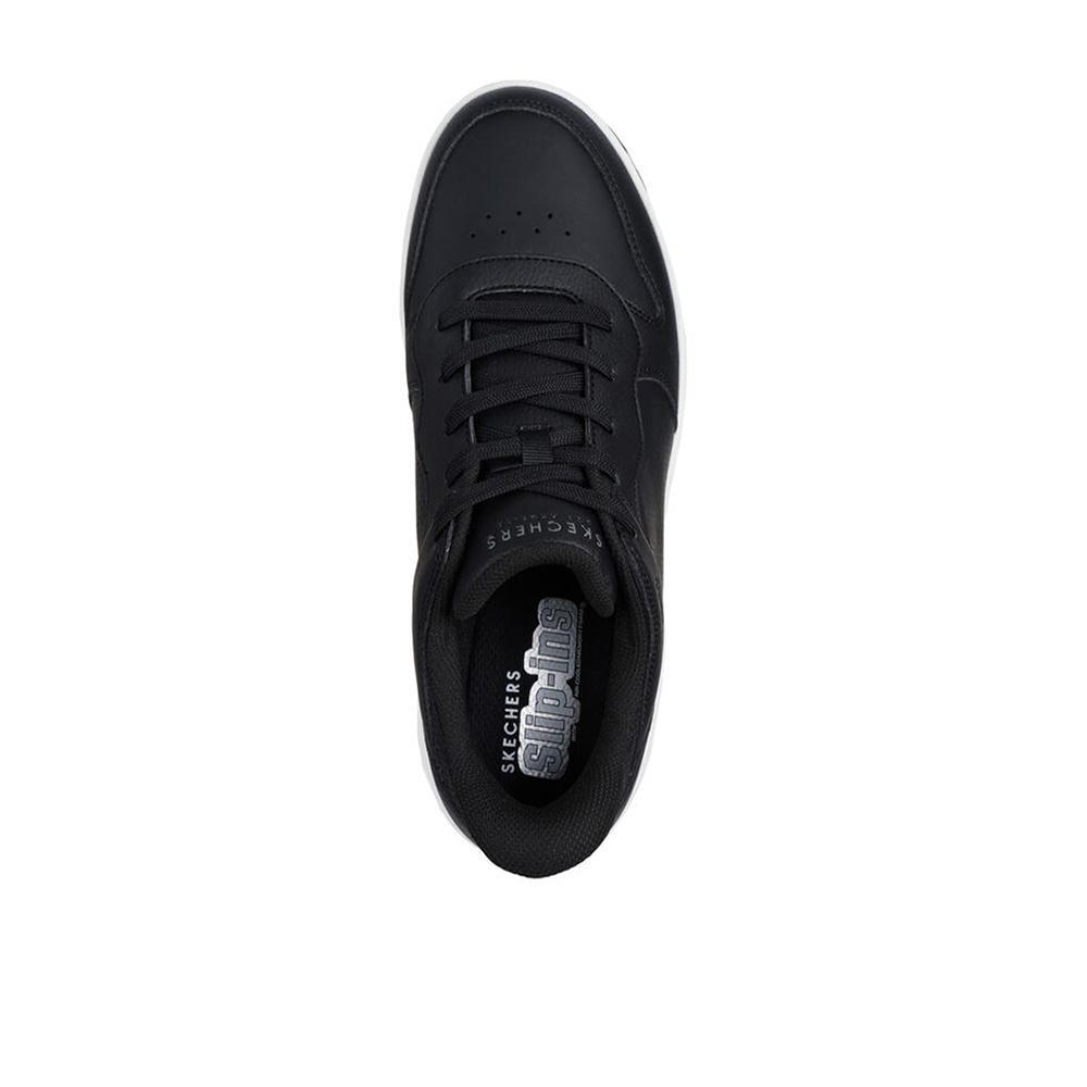 Tênis Pretos Skechers Masculinos Uno Court Acacia 3/4