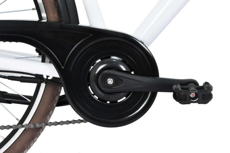 Rower elektryczny miejski 28" aluminiowy, amortyzujący wstrząsy