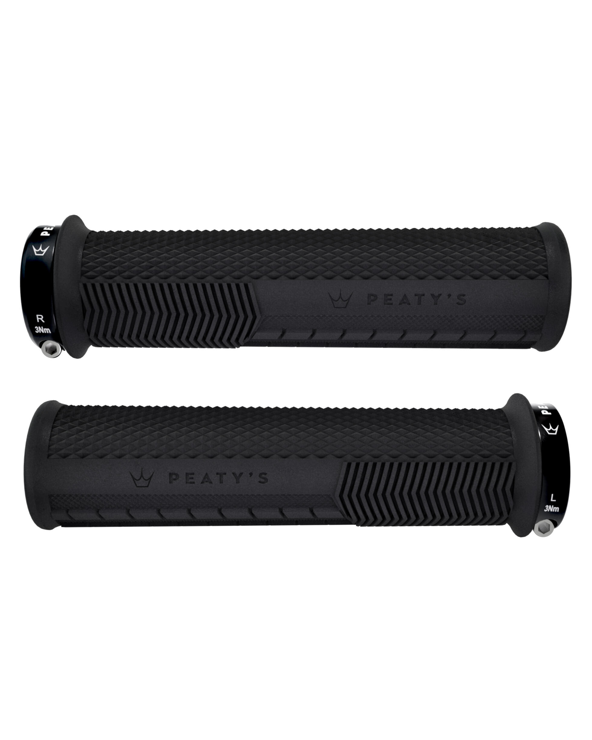 Par de Puños Monarch Knurl de Peaty's Negro 7/7