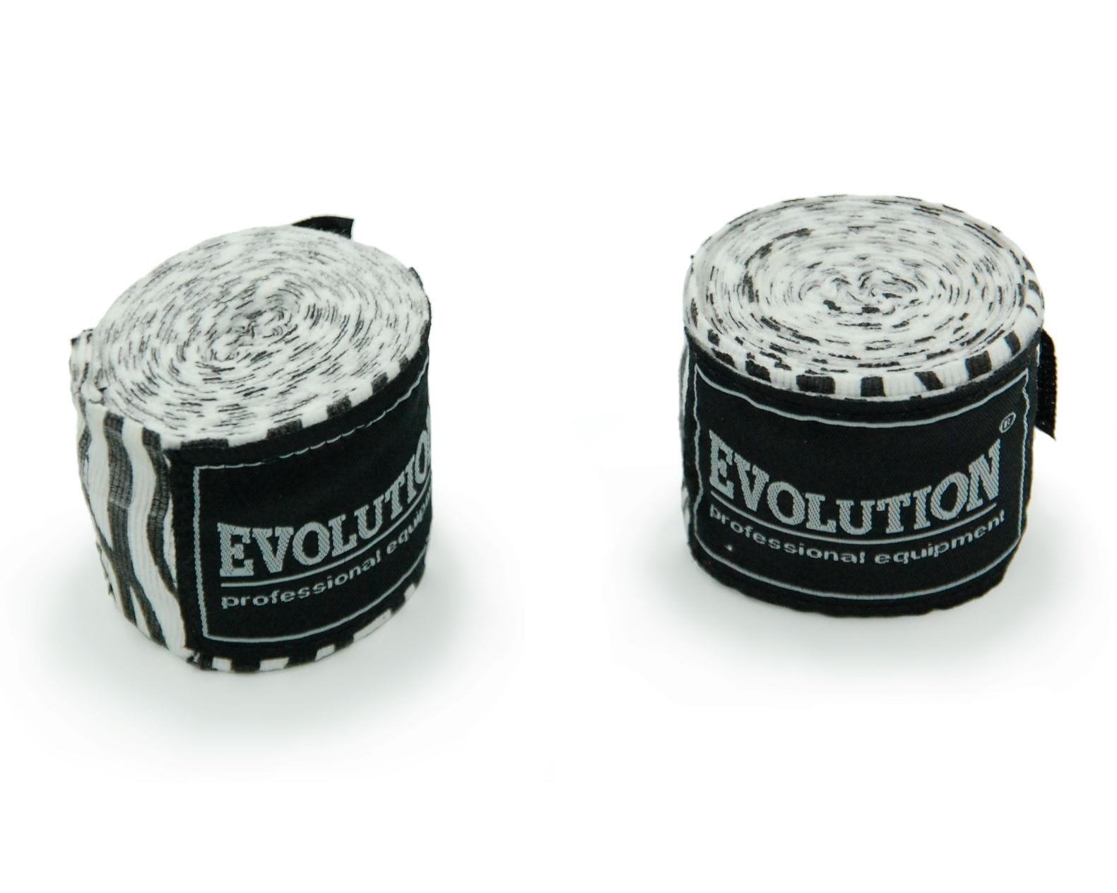 Bandaż bokserski Evolution Professional Equipment Zebra 4,5 m 3/4