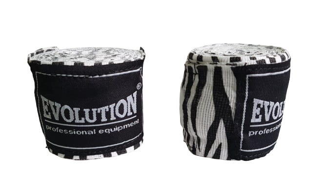 Bandaż bokserski Evolution Professional Equipment Zebra 4,5 m 2/4