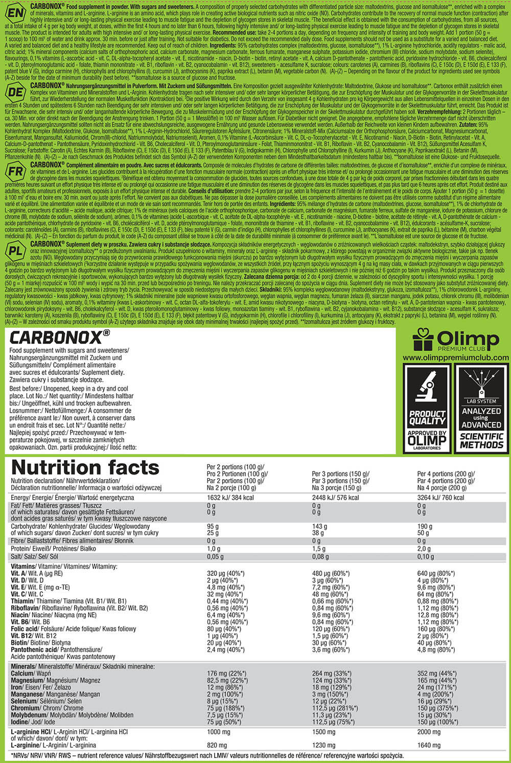 Carbonox OLIMP 3500 g Ananas 2/3