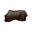 Couverture d’hiver - 1680D - 145 cm - Fourrure de lapin vegan - Brun
