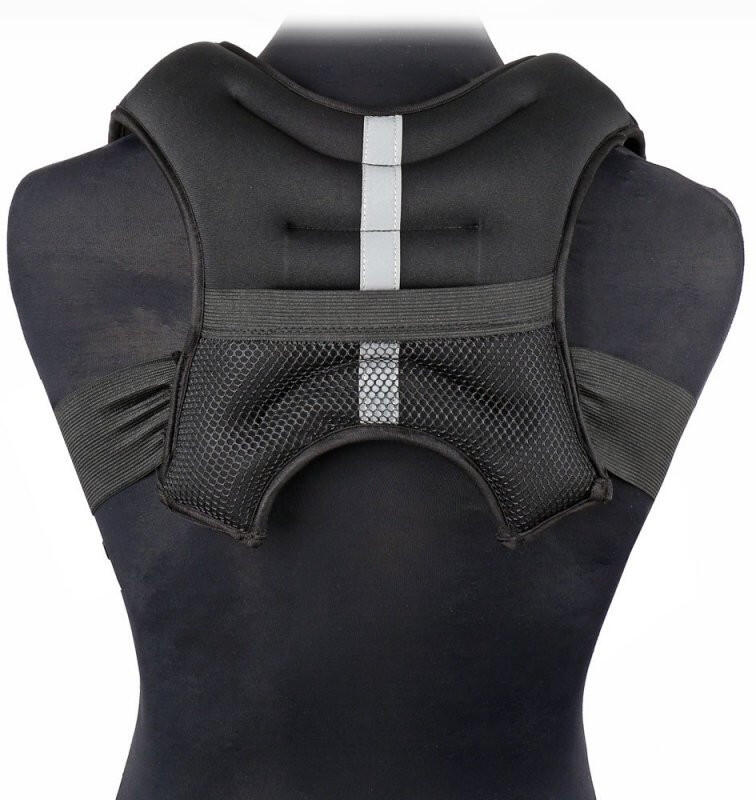 ZÁTĚŽOVÁ VESTA 5 KG ČERNÁ SHARP SHAPE 2/5
