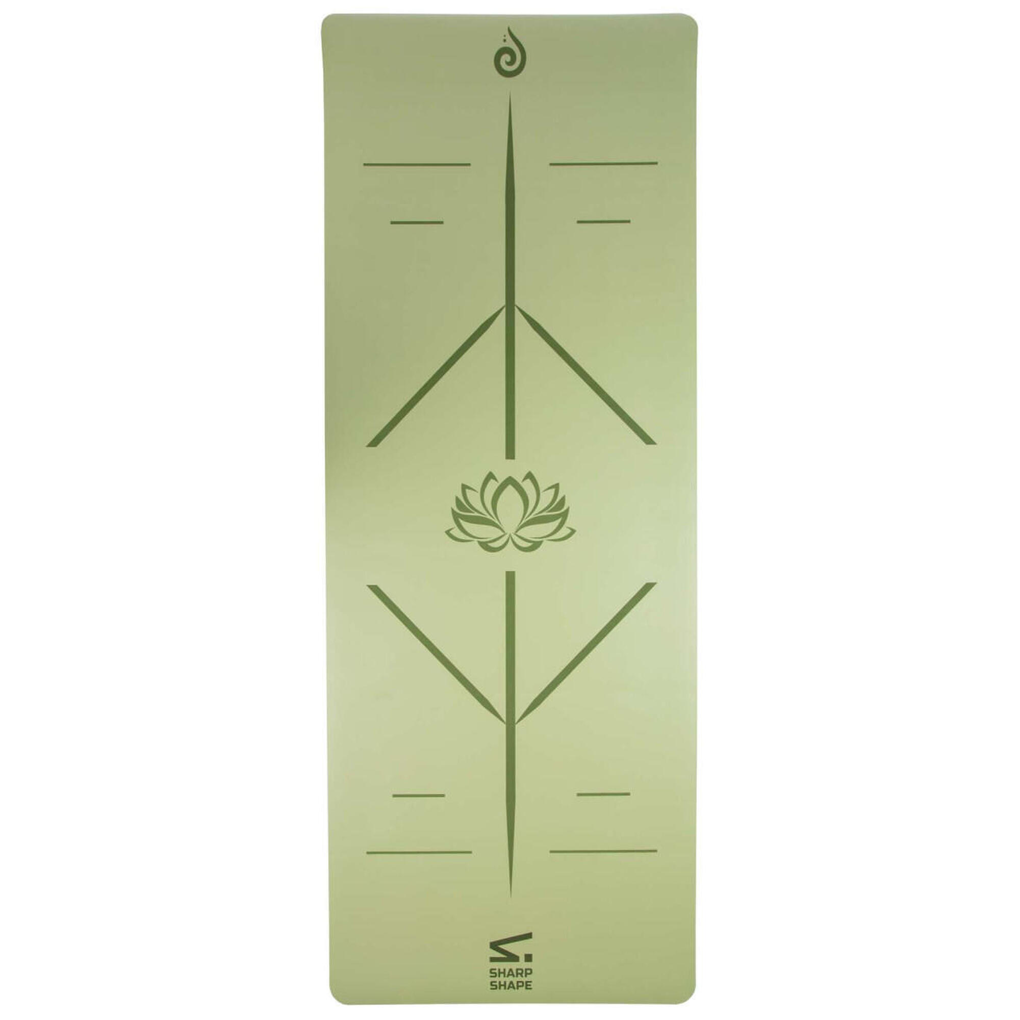 SHARP SHAPE PODLOŽKA NA JÓGU PU SHANTI ZELENÁ