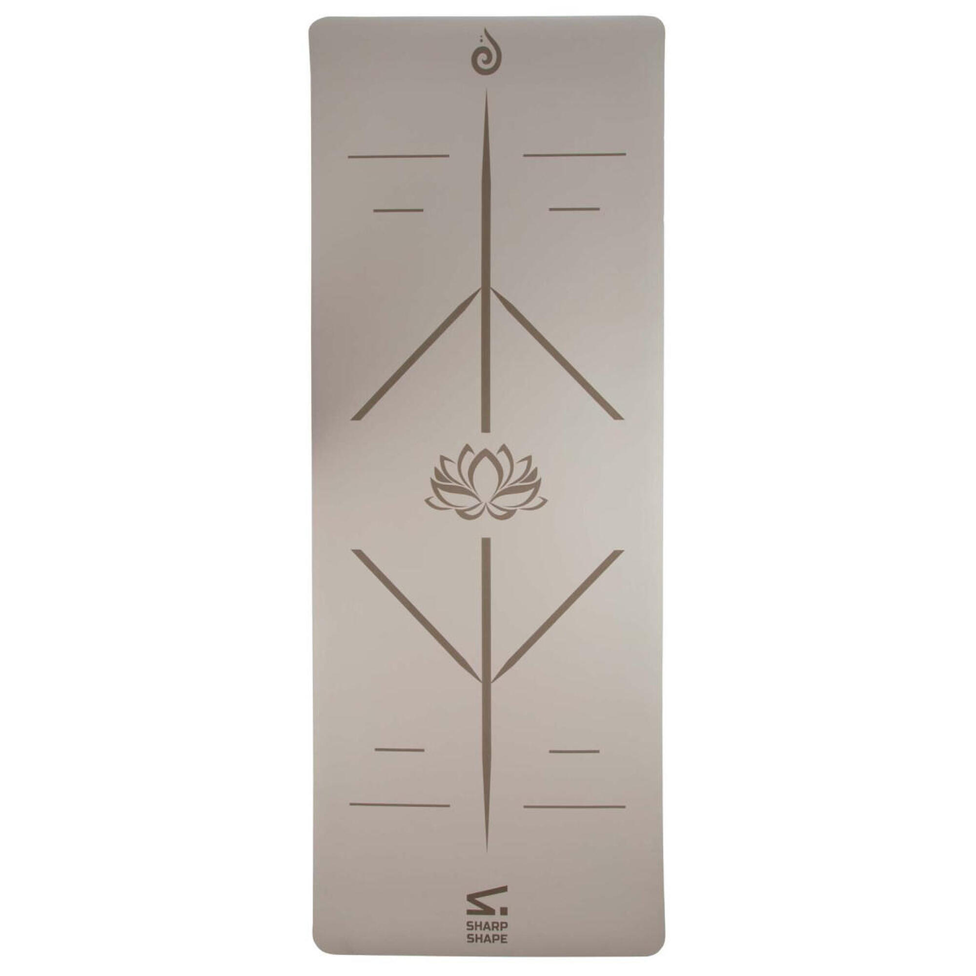 SHARP SHAPE PODLOŽKA NA JÓGU PU SHANTI MILK TEA