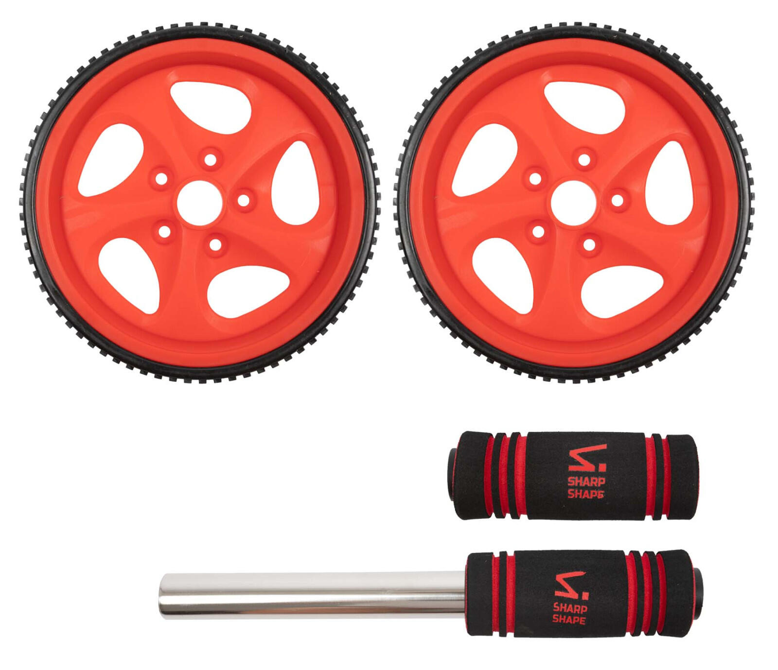 POSILOVACÍ KOLEČKO AB WHEEL ČERVENÝ SHARP SHAPE 3/3