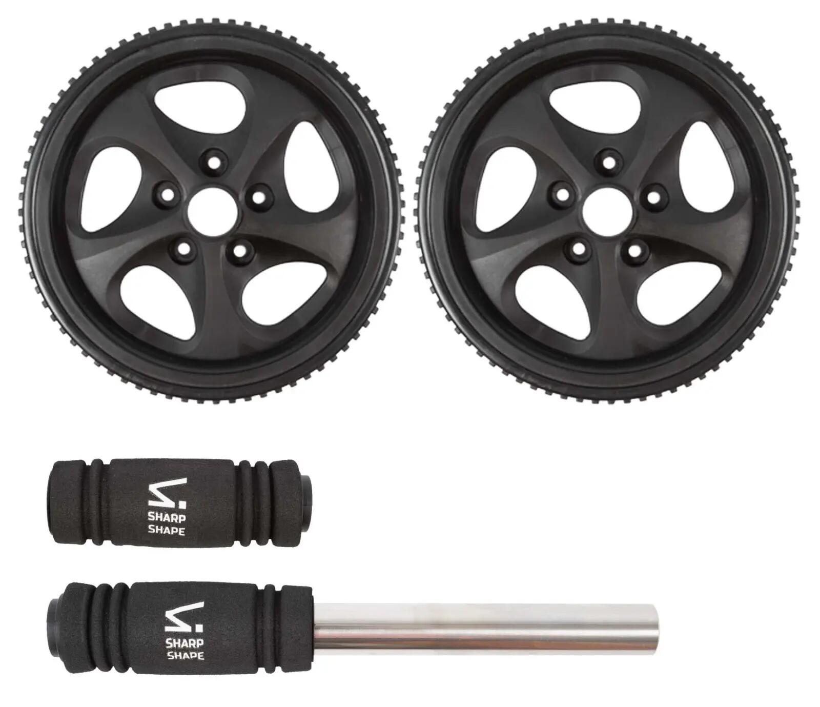 POSILŇOVACIE KOLIESKO AB WHEEL ČIERNE SHARP SHAPE 3/3