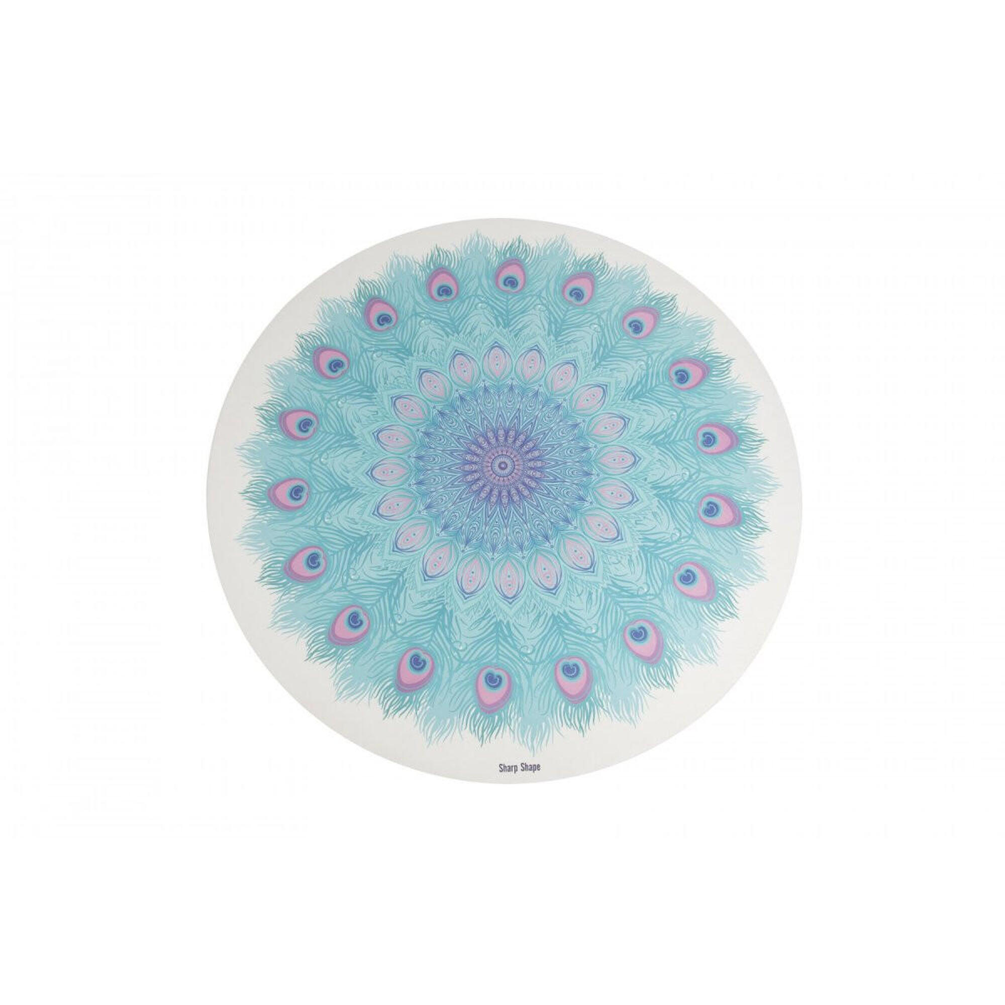 SHARP SHAPE Kruhová podložka PEACOCK