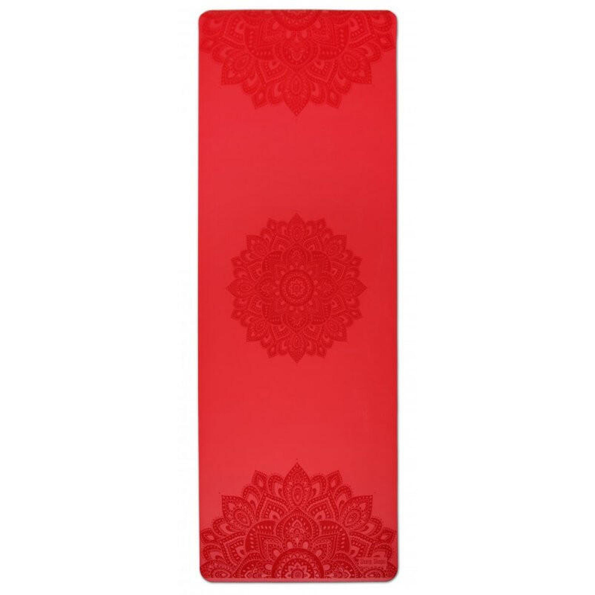 SHARP SHAPE PODLOŽKA NA JÓGU PU BLOSSOM ČERVENÁ