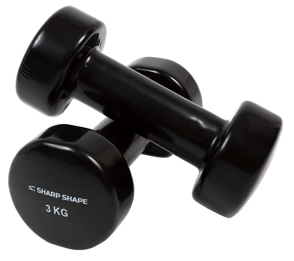 SHARP SHAPE VINYLOVÉ ČINKY 2 X 3 KG ČERNÉ