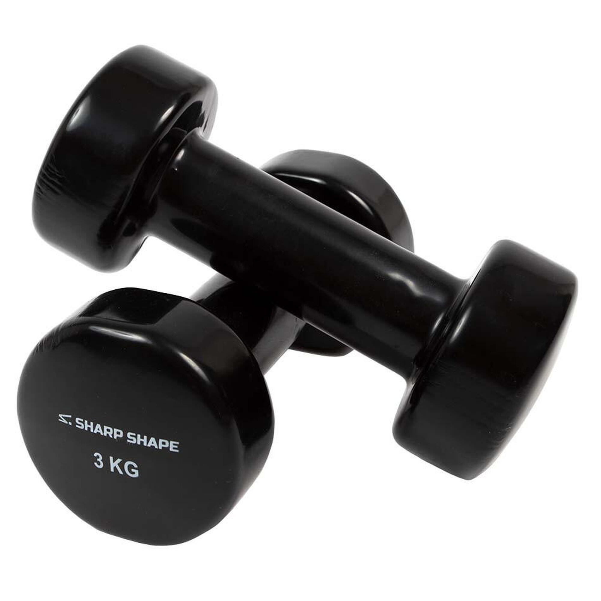 SHARP SHAPE VINYLOVÉ ČINKY 2 X 3 KG ČERNÉ SHARP SHAPE