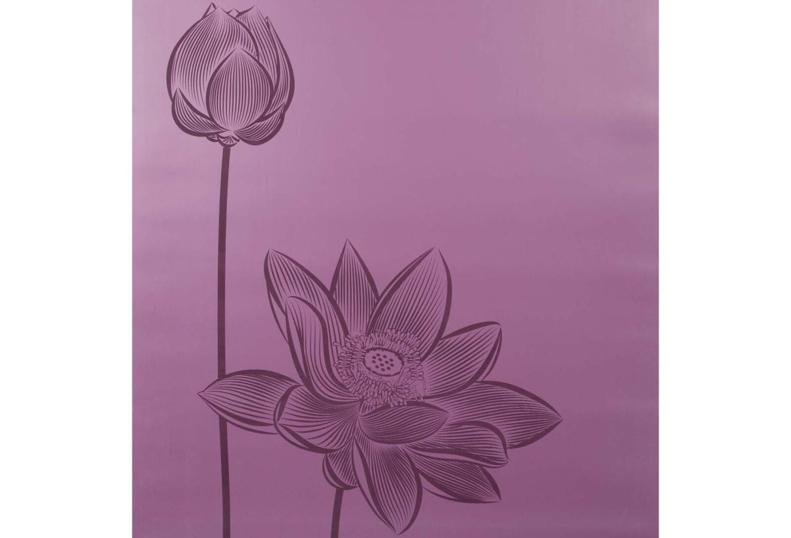PODLOŽKA NA JÓGU PU FLOWER FIALOVÁ 4/5