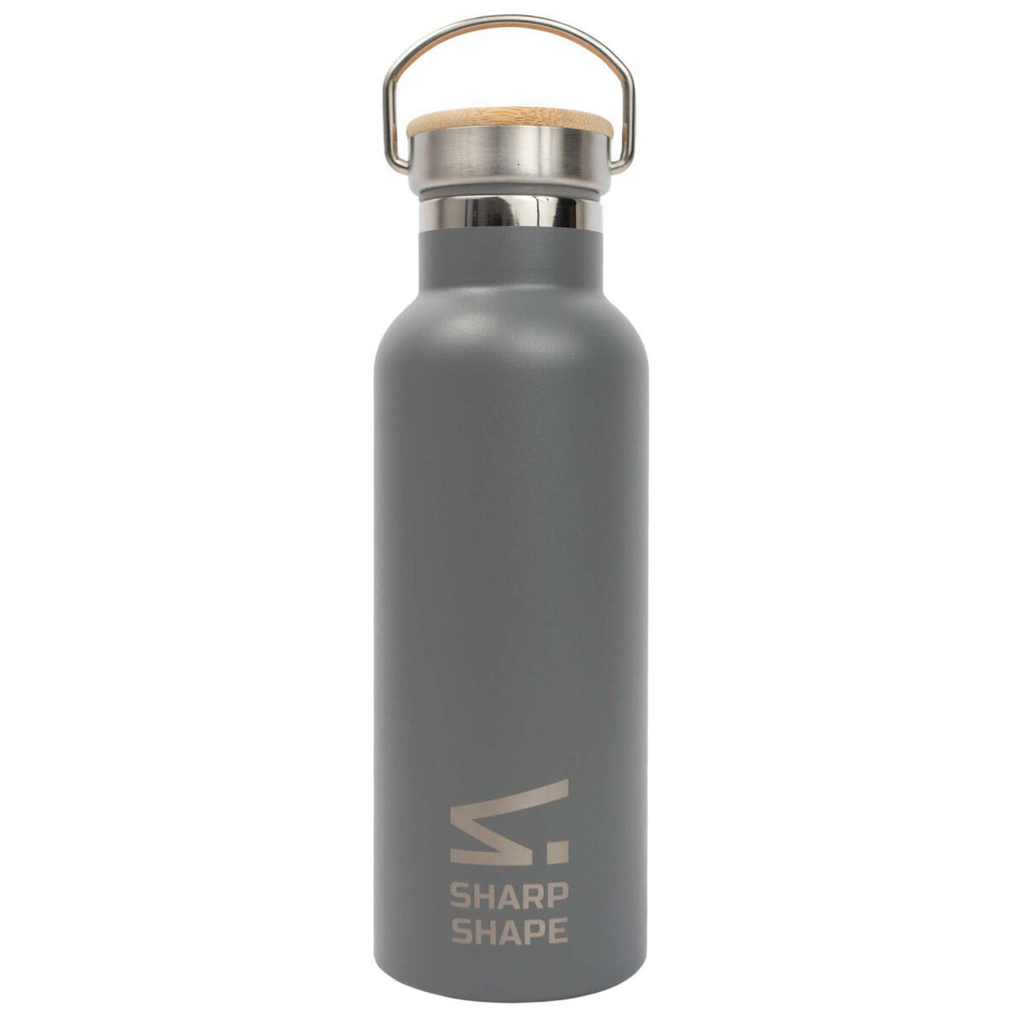 SHARP SHAPE Nerezová láhev 500 ML ŠEDÁ