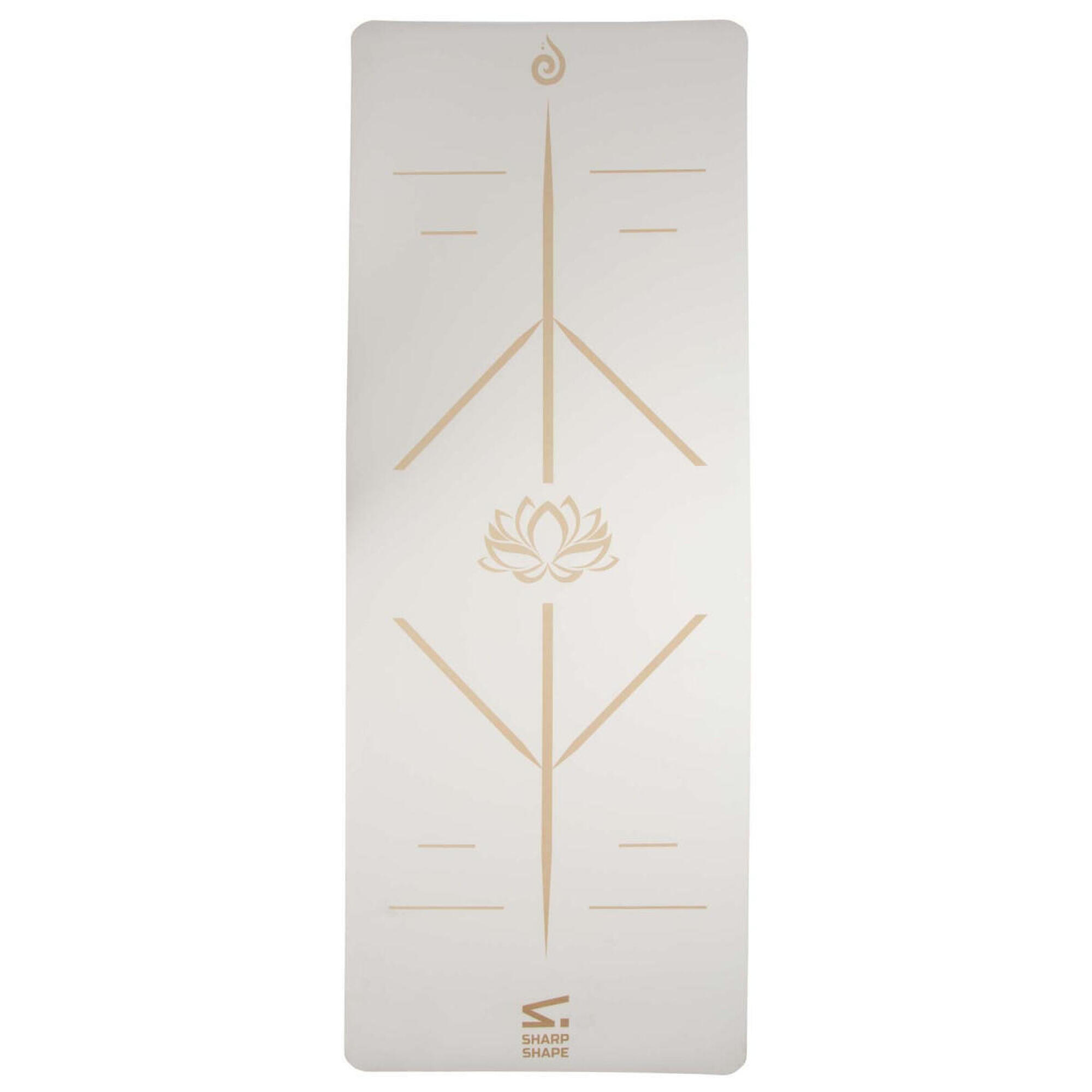 SHARP SHAPE PODLOŽKA NA JÓGU PU SHANTI BÍLÁ