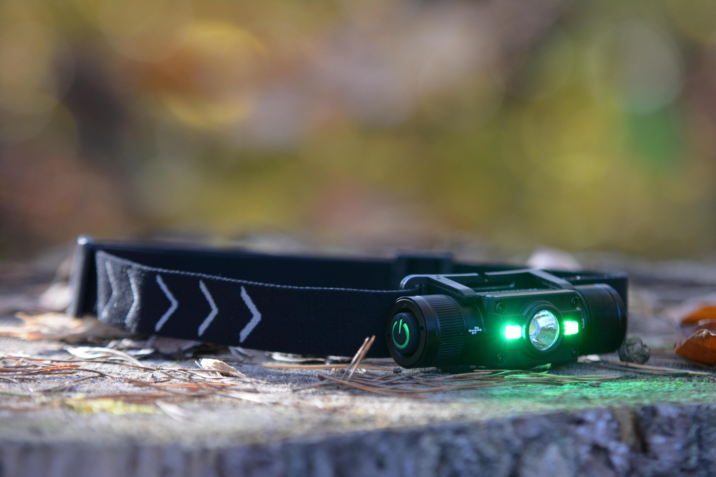 Venator Stirnlampe mit weißem und grünem Licht Ignis H2-G schwarz 4/4