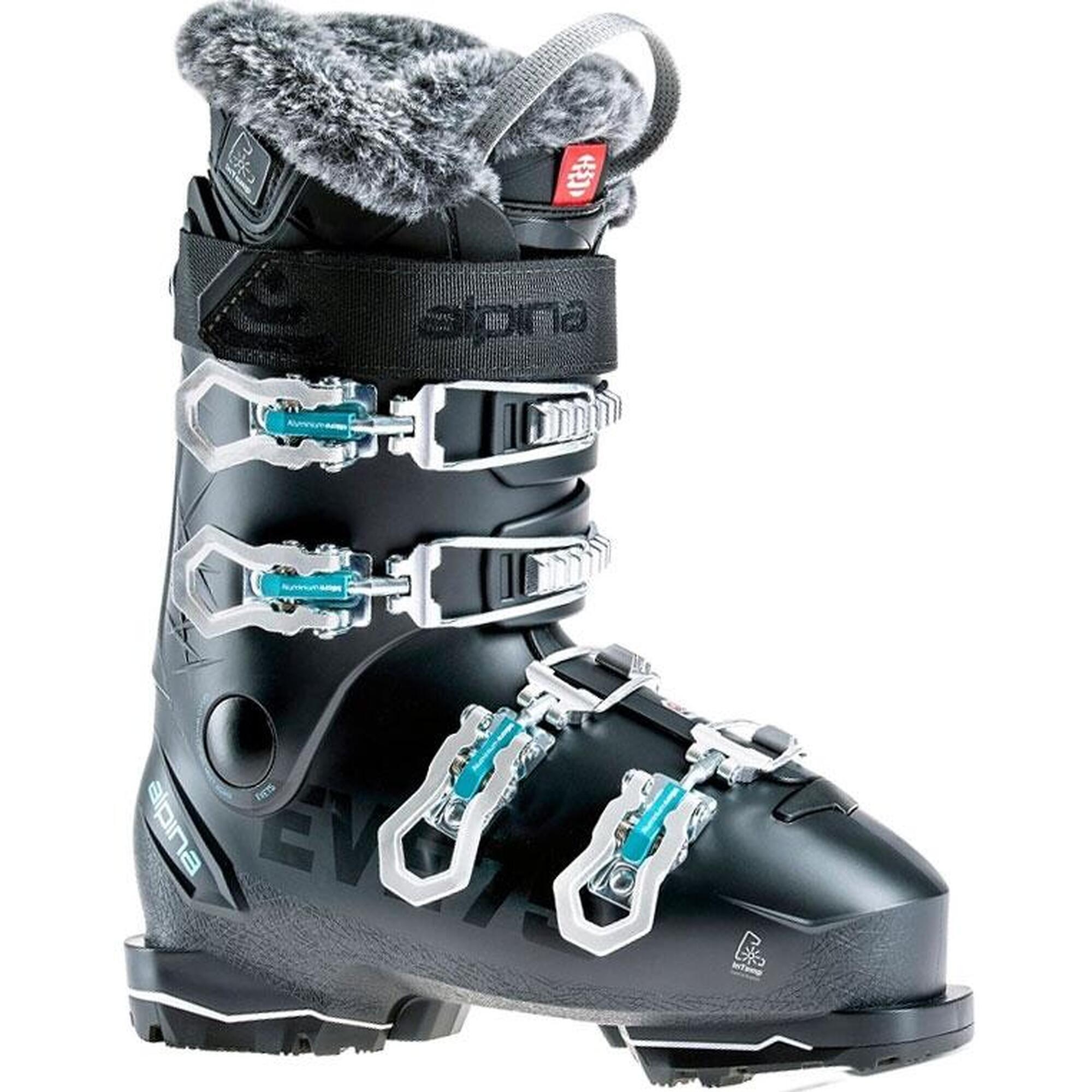 Clapari ski ALPINA Eve 75 HEAT (sistem intern incalzire), Negru, Femei