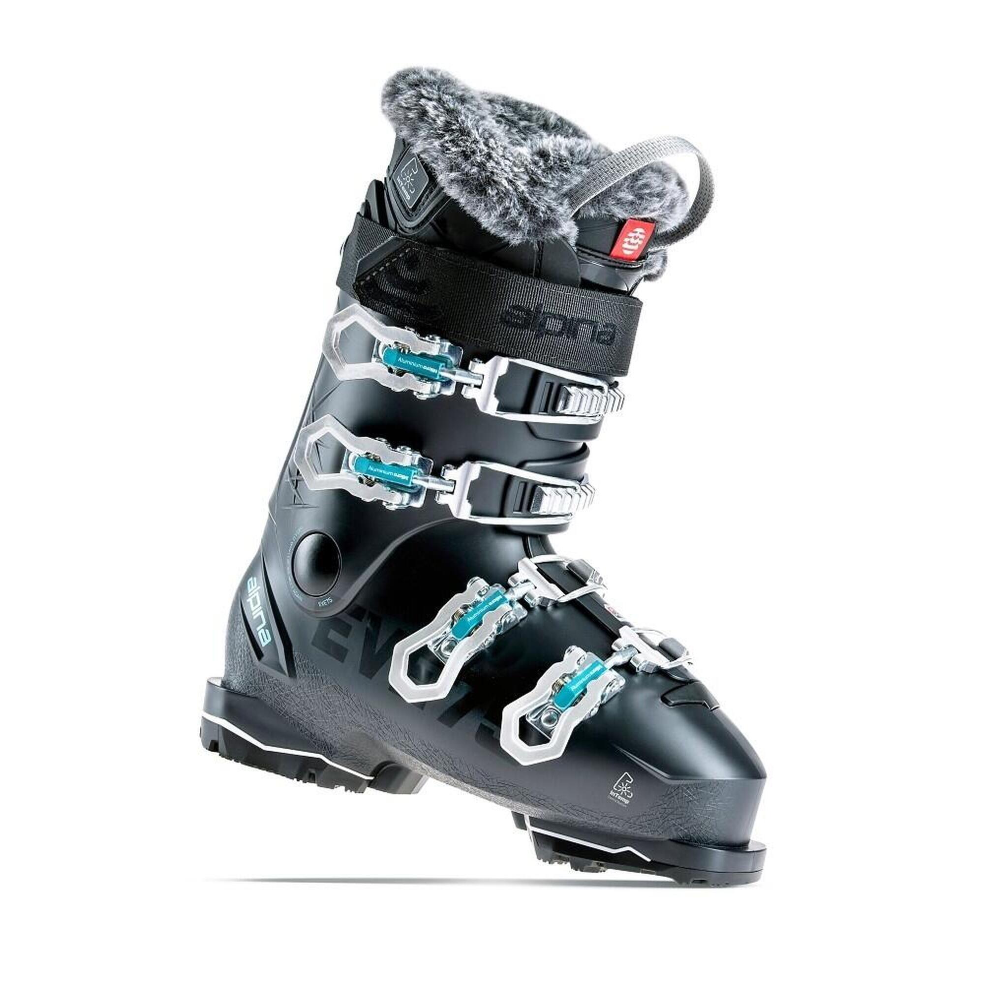 Clapari ski ALPINA Eve 75 HEAT (sistem intern incalzire), Negru, Femei