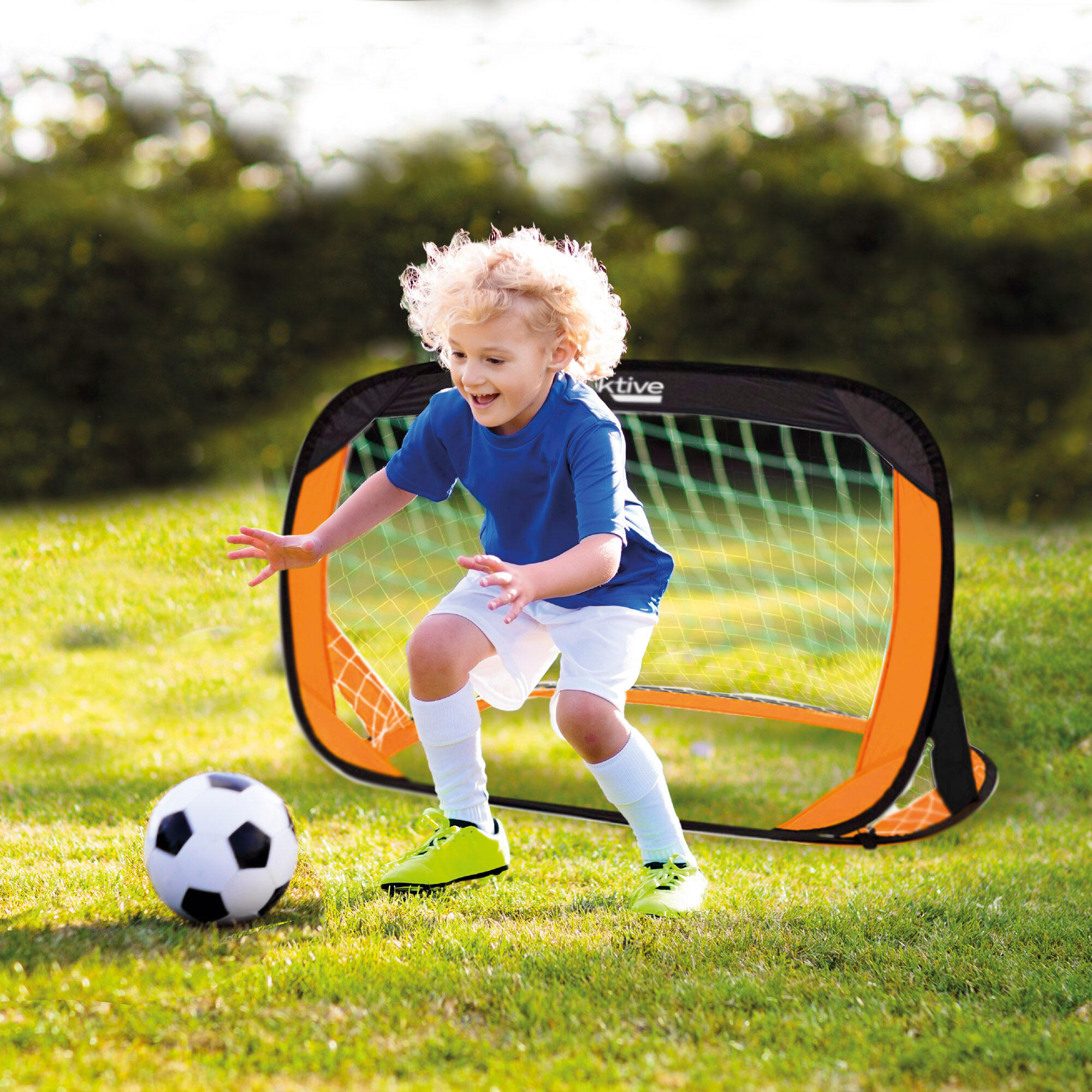 2 porte da calcio pop-up Aktive Sport 5/7