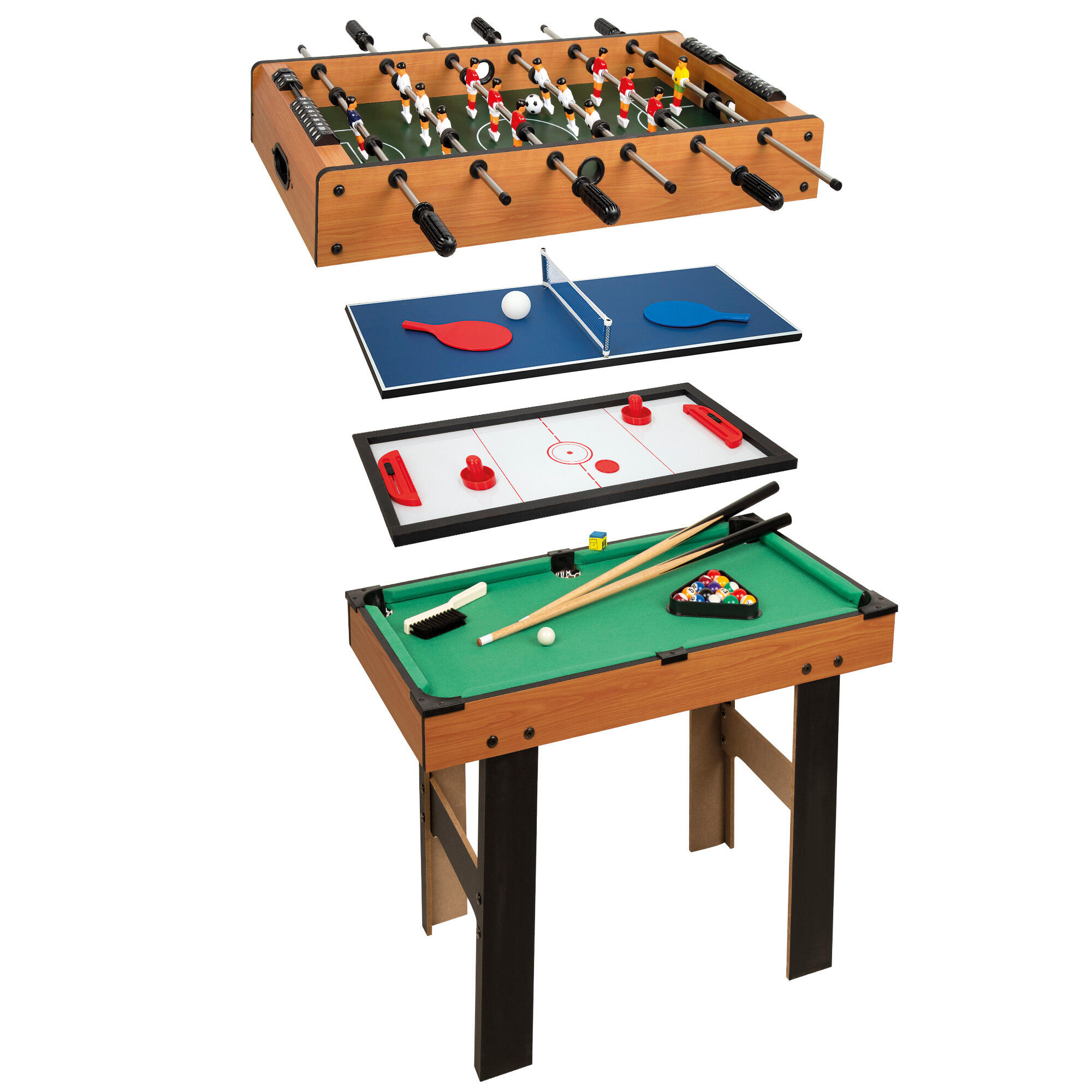 Mesa multi-jogos 4 em 1 com pés cb games