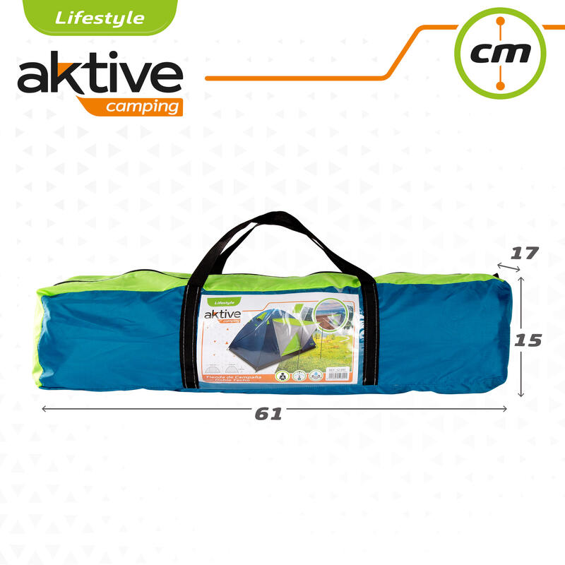 Tente Igloo avec auvent pour 4 personnes Aktive