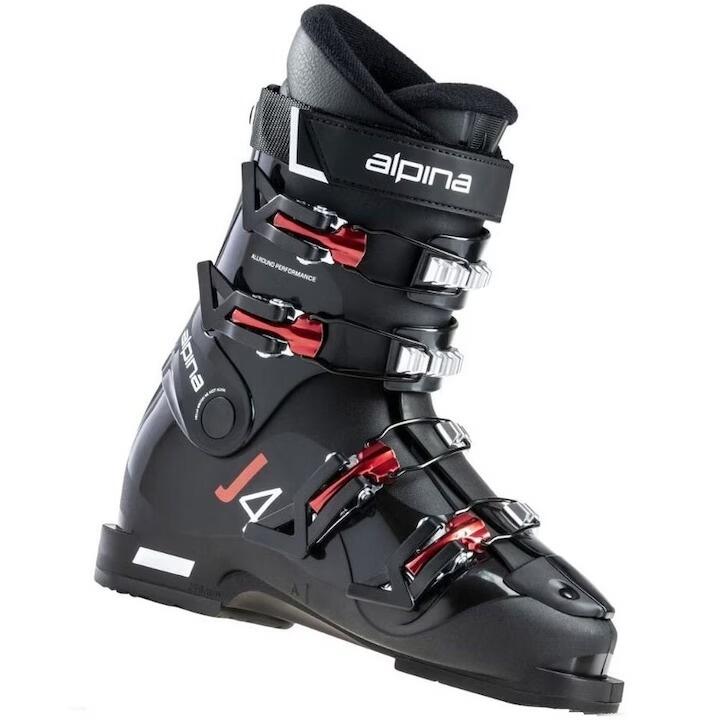 Clapari ski ALPINA J4, Negru, Copii