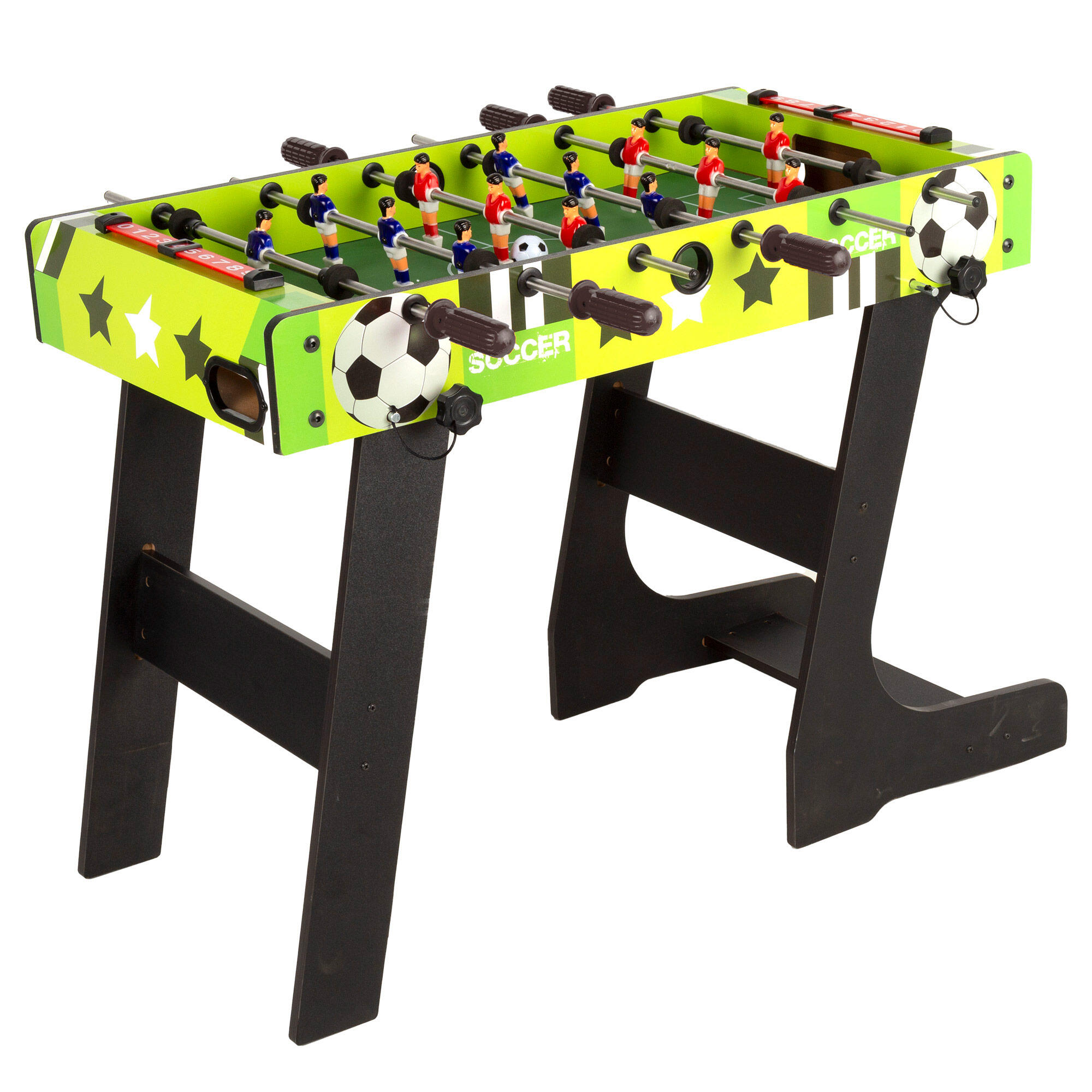 Aktive - Table De Football Pliante En Bois 81x42x63 Cm Cb Games - Table De Baby-foot - Noir|rouge|vert - No Size - Decathlon
