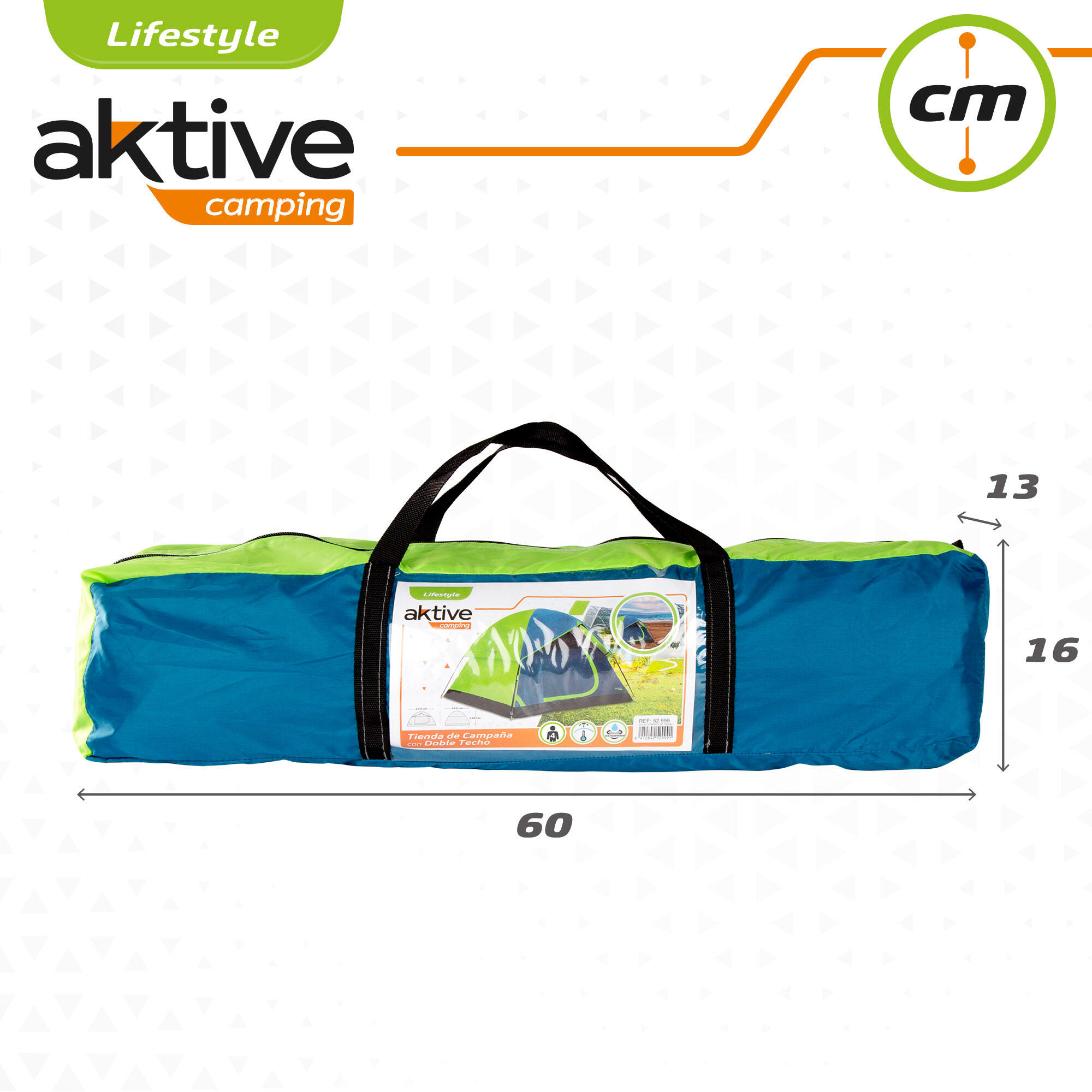 Tienda de campaña 4 personas doble techo Aktive 7/7