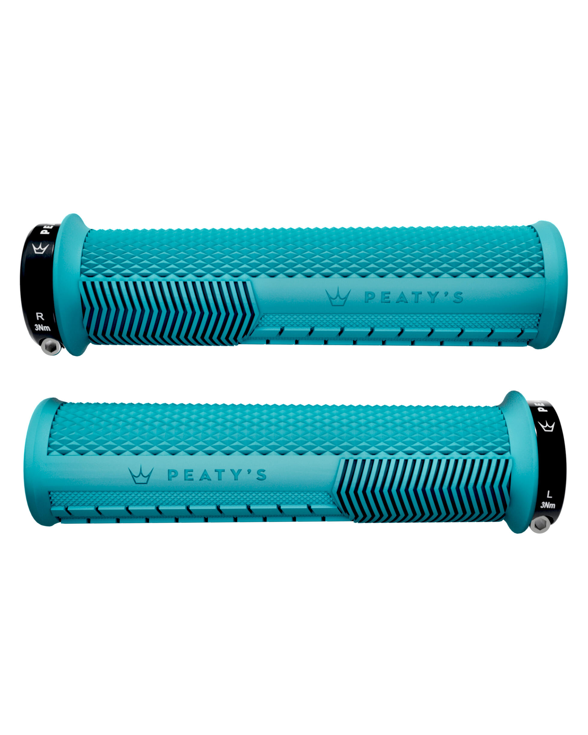 Peaty's Monarch Knurl Grip Thin (30-32mm) Turquoise – Mountain Bike MTB Grip 7/7