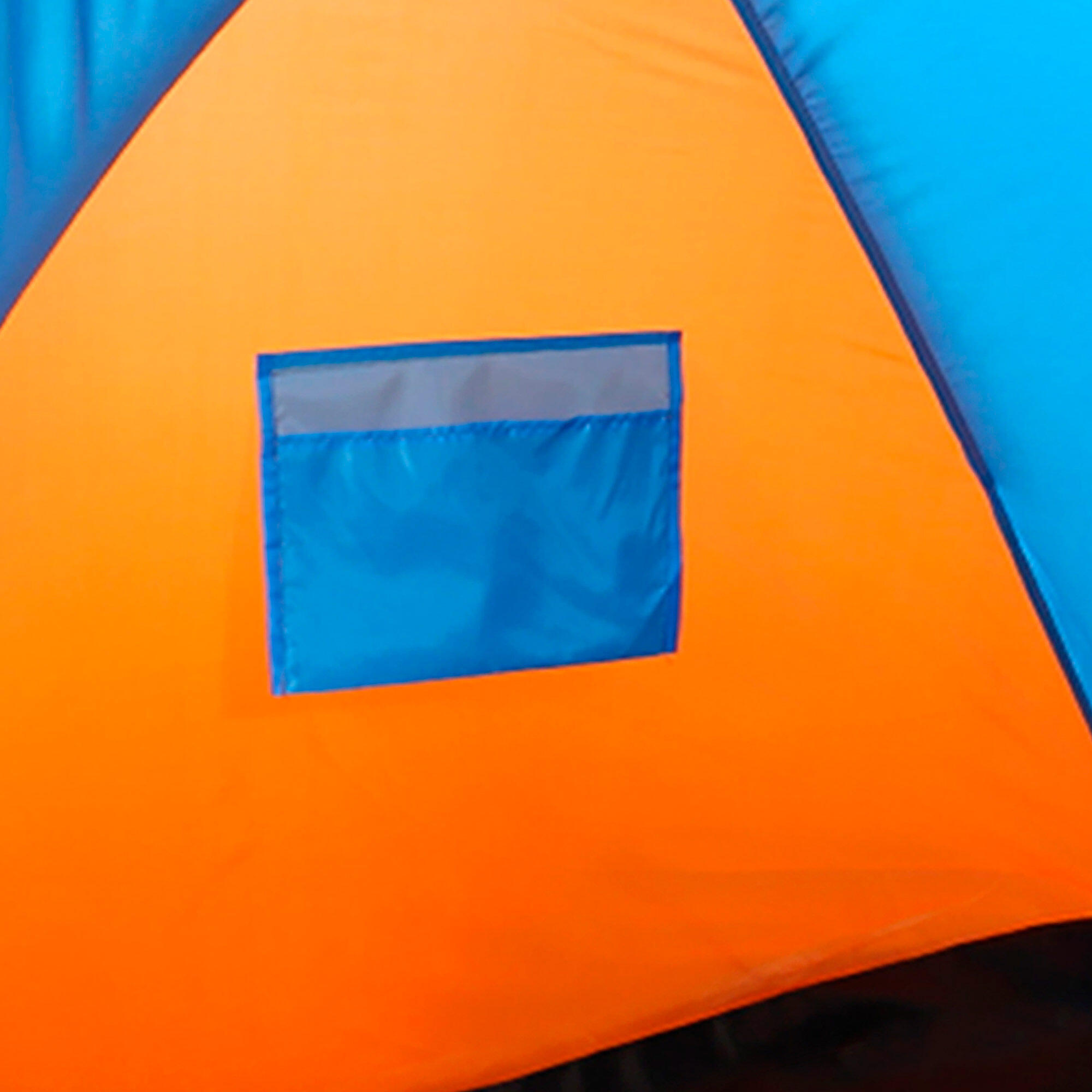 Tienda paravientos azul y naranja 200x125x120 cm Aktive 6/7