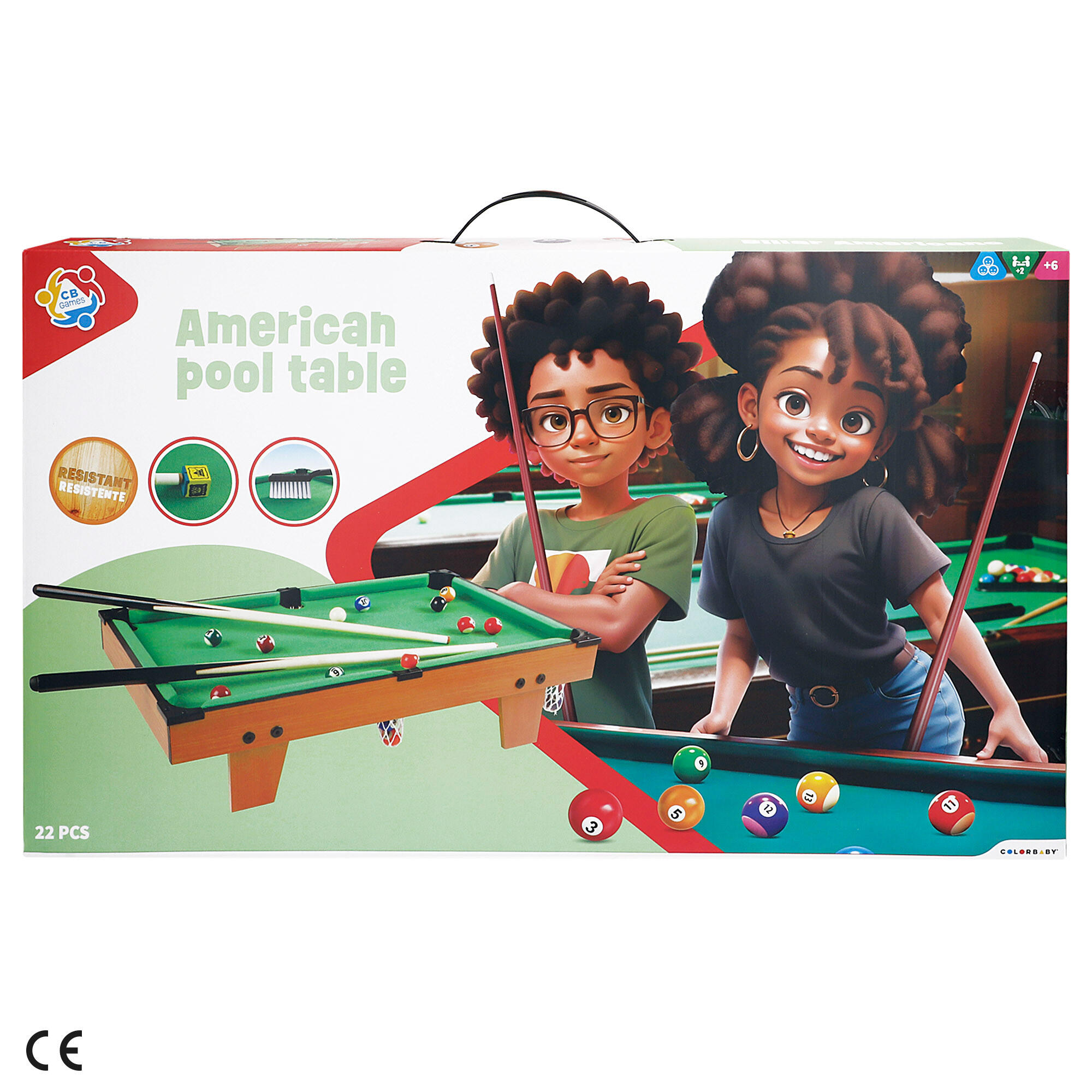 Tavolo da biliardo in legno 62x36x15 cm CB Games 7/7
