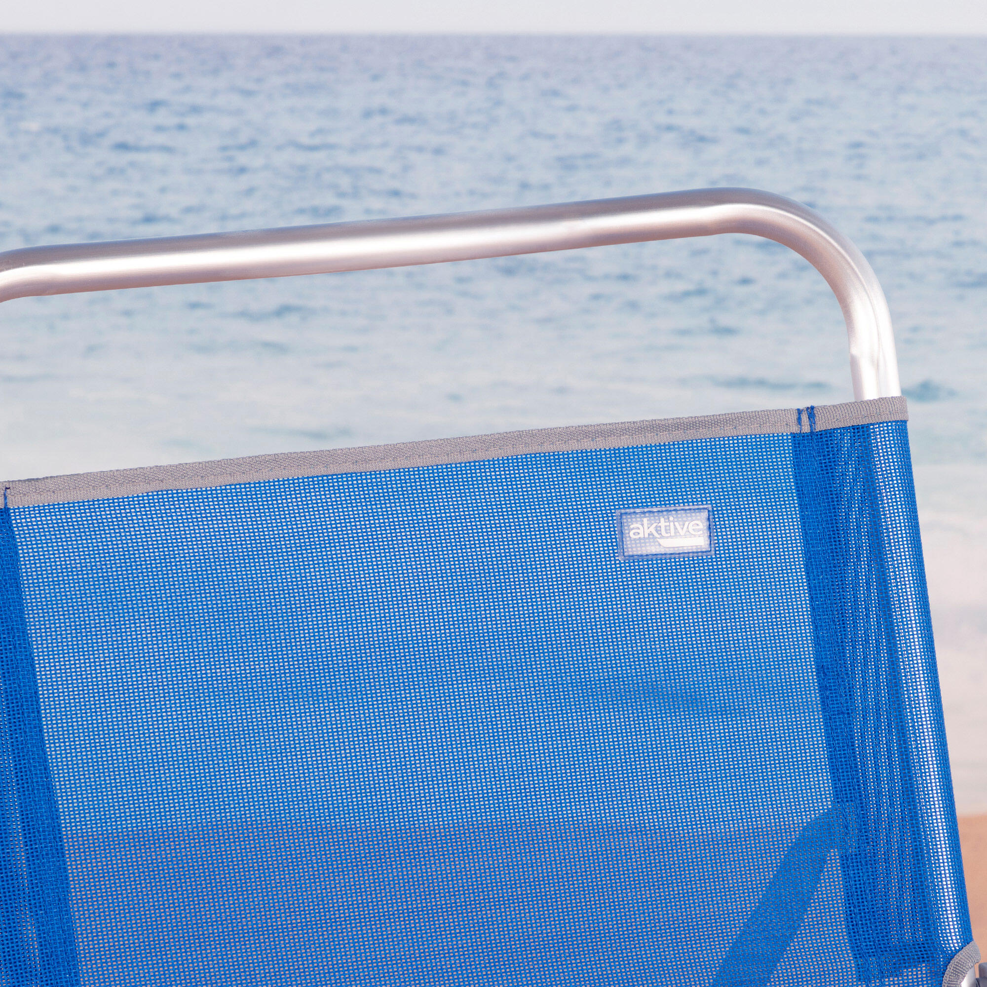 Silla playa plegable fija azul Aktive Beach 7/7