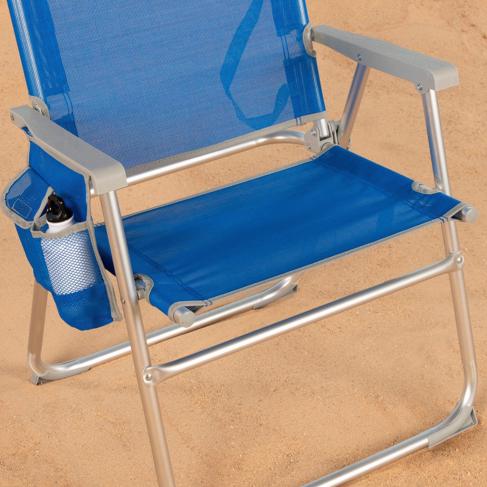 Silla playa plegable fija azul Aktive Beach 6/7