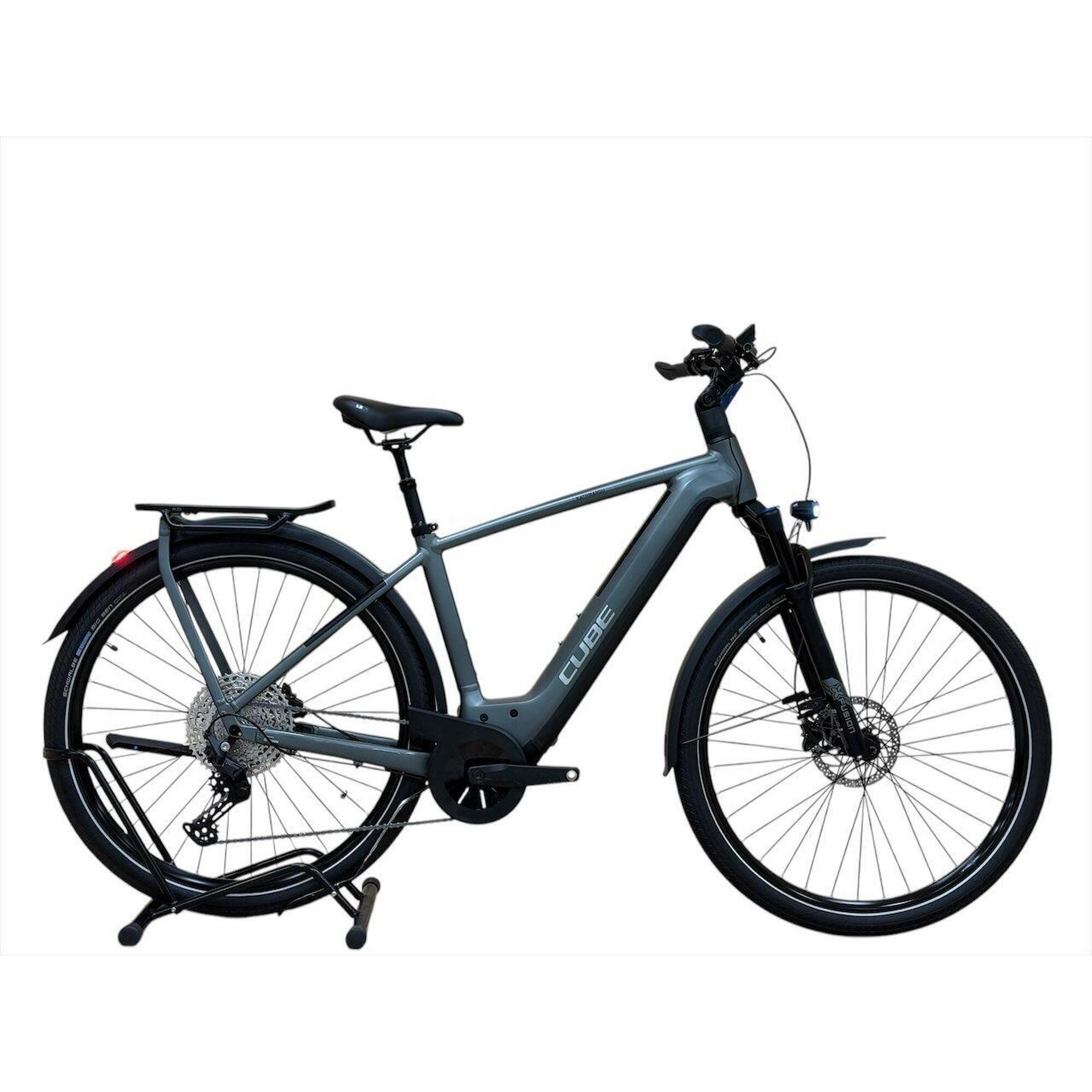 Cube - Reconditionné- Vélo Électrique Cube Kathmandu Hybrid Pro 625 Shimano- Comme Neuf - Vélo Ville Longue Distance - Gris|noir - 50 Cm - Decathlon