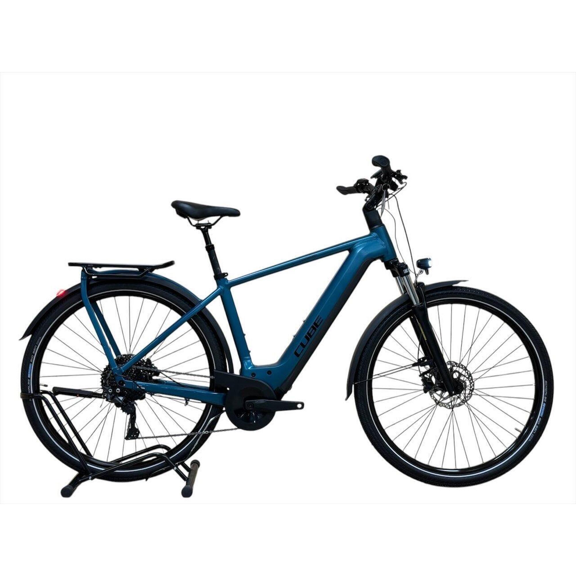 Cube - Reconditionné - Vélo Électrique Cube Kathmandu Hybrid One 625 Shimano-comme Neuf - Vélo Ville - Bleu|noir - 50 Cm - Decathlon