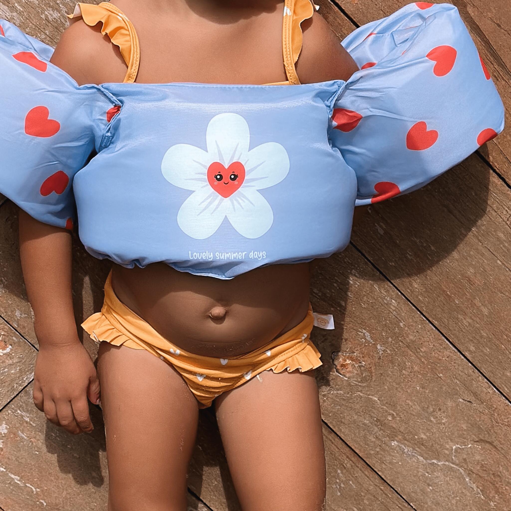 Swim Essentials Puddle Jumper Blumen Herzen 2-6 Jahre 55 x 32 x 13 cm 6/7